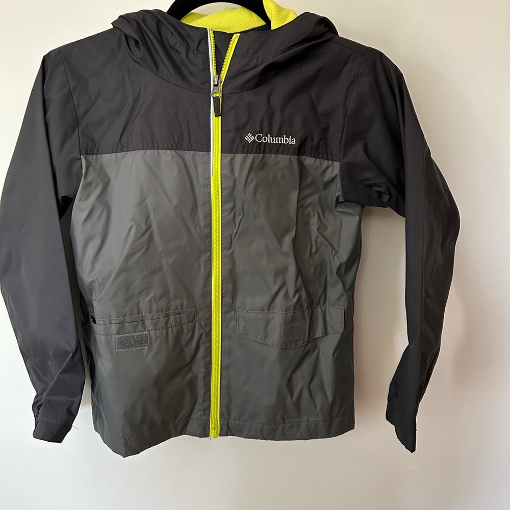 Columbia Black and Gray Jacket with Yellow Accents